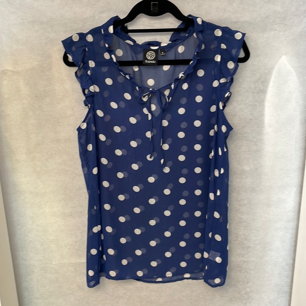 Sheer cap sleeve summer blouse